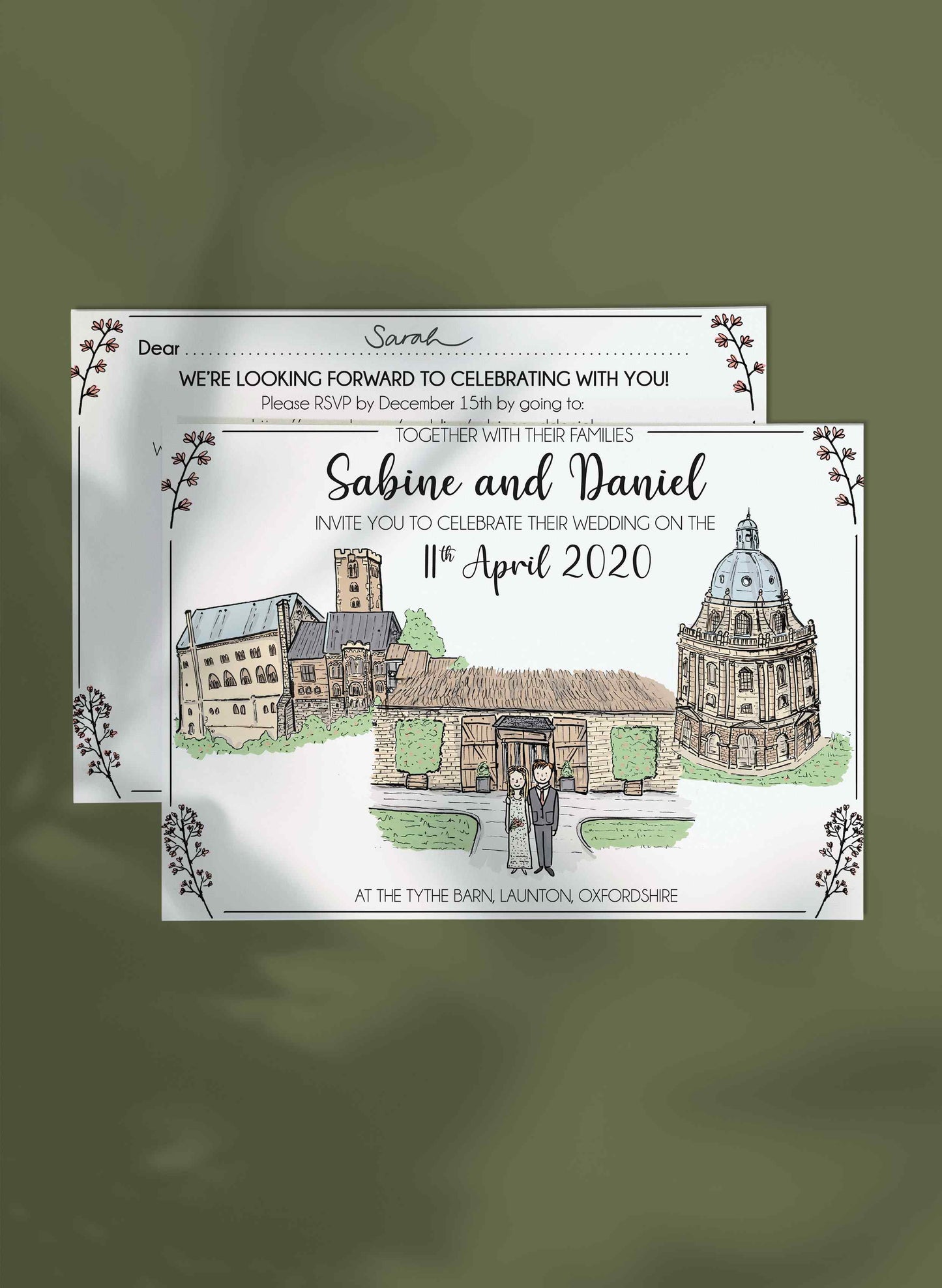 Custom Illustration Wedding Stationery Set