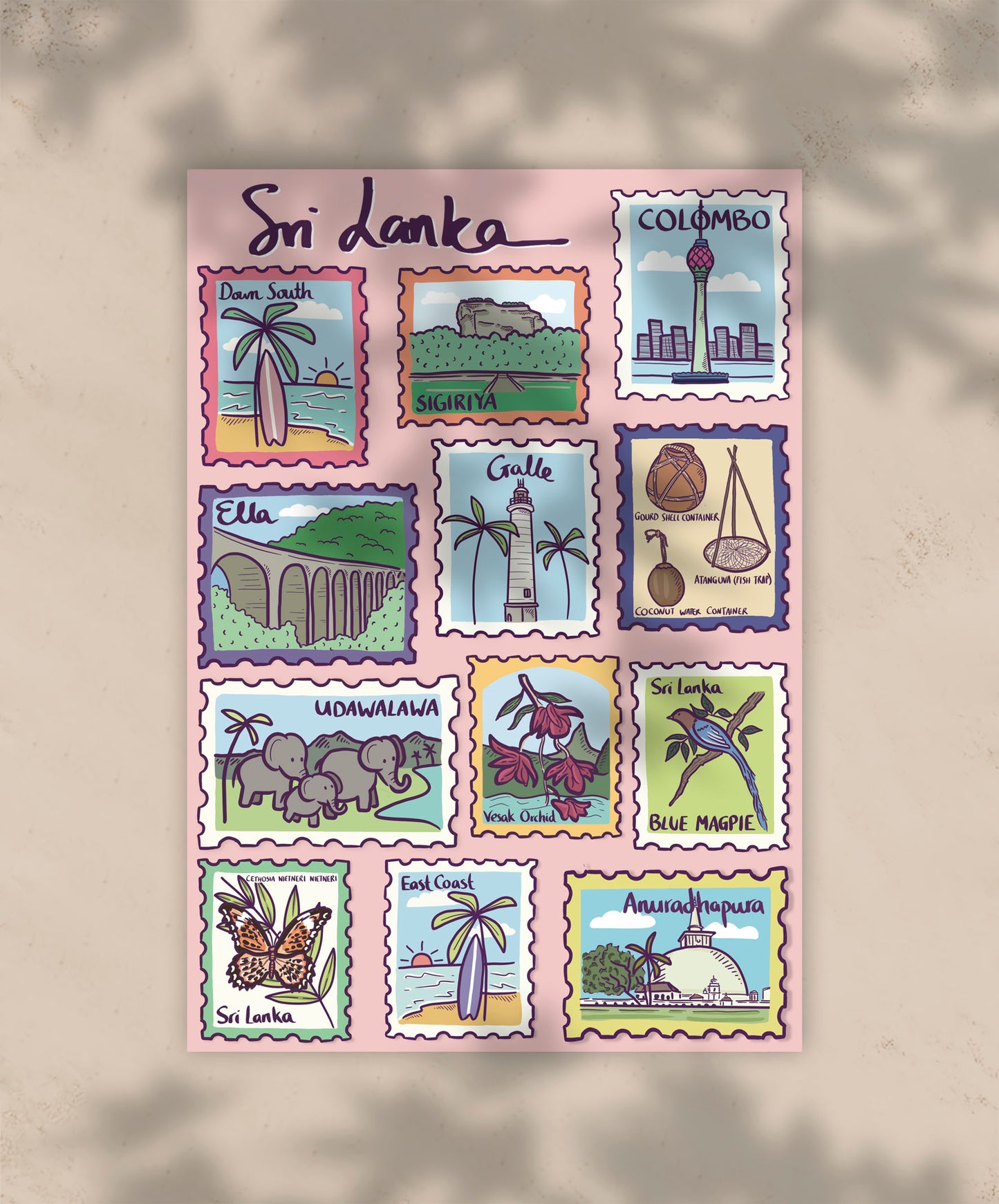 Hand Illustrated Postcards