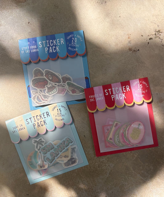 Sri Lanka Sticker Packs